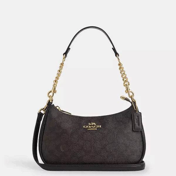 Coach Teri Shoulder Bag In Signature Canvas