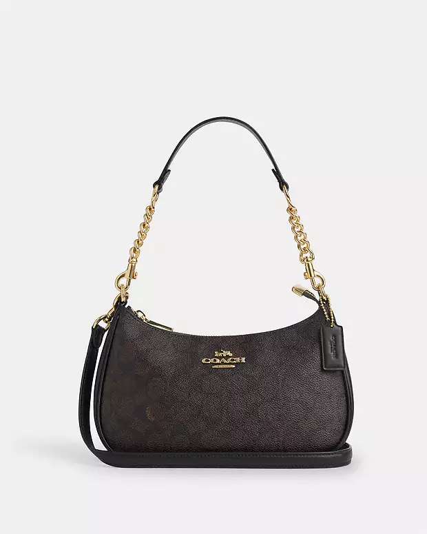 Coach Teri Shoulder Bag In Signature Canvas